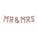16" Balloon Banner - Mr & Mrs - Rose Gold - Northstar Balloons