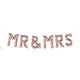 16" Balloon Banner - Mr & Mrs - Rose Gold - Northstar Balloons