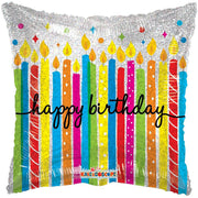 18" Happy Birthday - Big Candles (100ct) - Conver USA