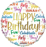 18" Happy Birthday - Messages (100ct) - Conver USA