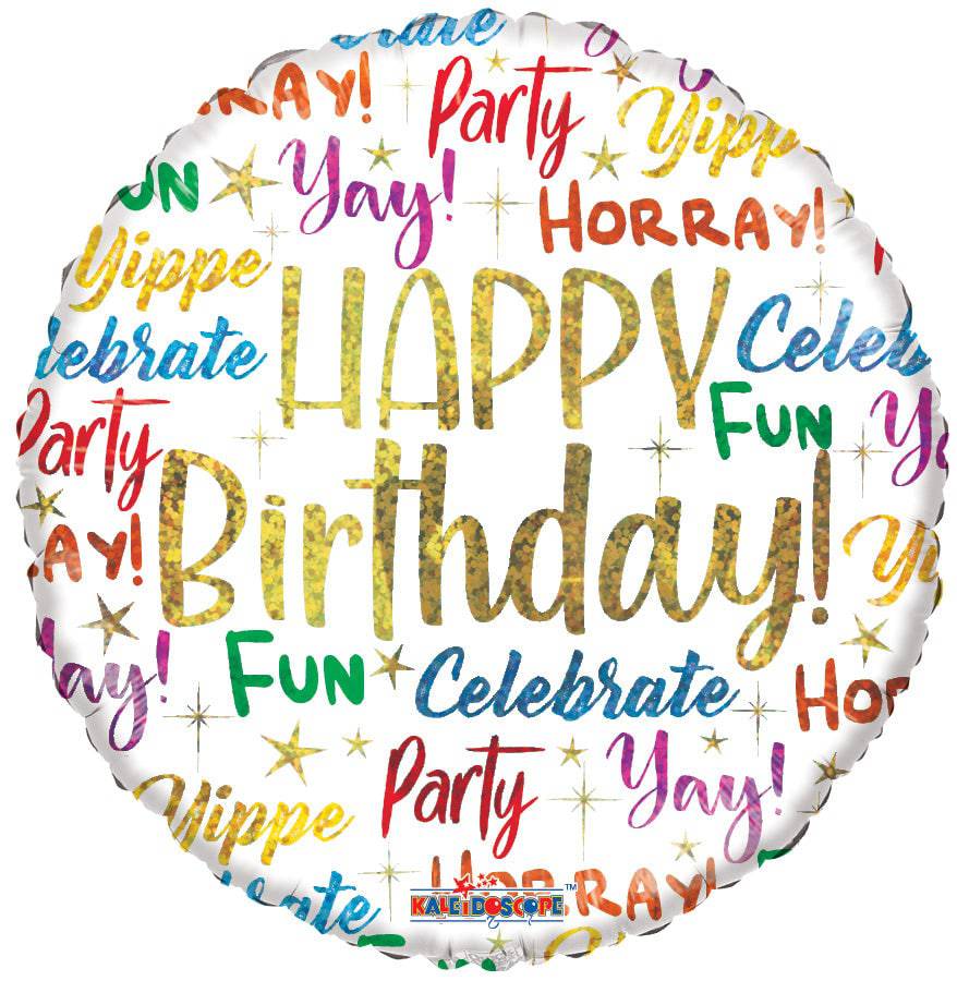 18" Happy Birthday - Messages (100ct) - Conver USA