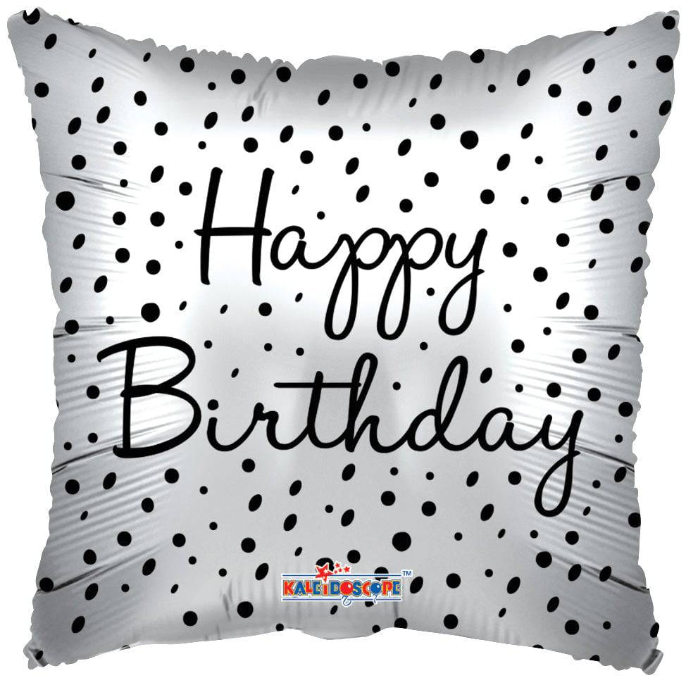 18" Happy Birthday - Dots Matte (100ct) - Conver USA