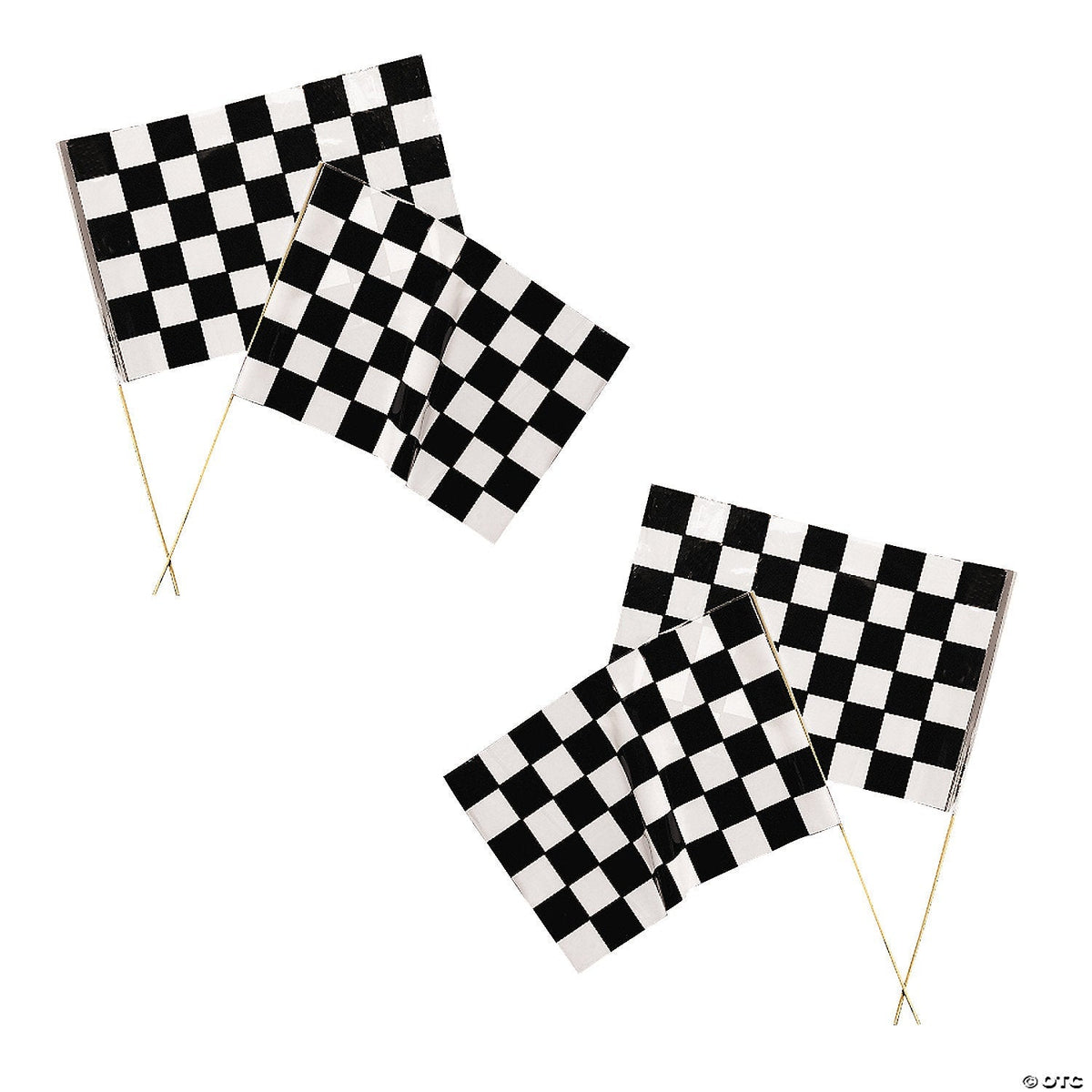 16x11 B&W Checkered Flags 16″ by Fun Express from Instaballoons