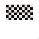 16x11 B&W Checkered Flags 16″