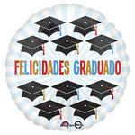 17" Felicidades Graduado - Caps - Anagram