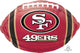 17" NFL Football - San Francisco 49ers - Anagram