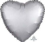 17" Heart - Satin Luxe Platinum (20ct) - Anagram