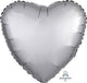 17" Heart - Satin Luxe Platinum (20ct) - Anagram