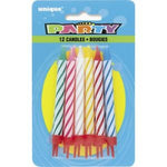 Birthday Candles 12Ct - Unique