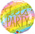 Let's Party Pastel Rainbow Stripes 18" Balloon