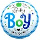 18" Baby Boy - Ditsy Floral (50ct) - Party America