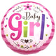 18" Baby Girl - Ditsy Floral (50ct) - Party America