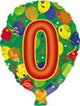 18" Balloon Shape - Number 0 - CTI Balloons