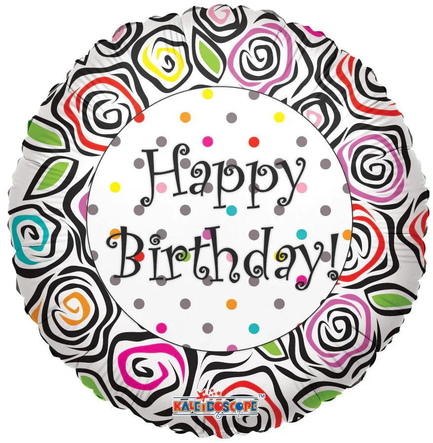 18" Birthday - Animal Printed (100ct) - Conver USA
