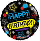 18" Birthday - Spray Graffiti (100ct) - Conver USA