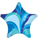 19" Star - Blue Macro Marble - Anagram