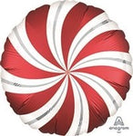 18" Candy Swirls - Satin Infused Red - Anagram