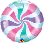 18" Candy Swirly Pastel - Qualatex