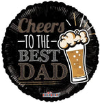 18" Cheers to Best Dad (100ct) - Conver USA
