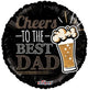 18" Cheers to Best Dad (100ct) - Conver USA
