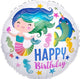 18" Colorful Mermaid Happy Birthday - Anagram