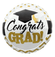 18" Congrats Grad Gold Dots (50ct) - Party America