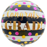 18" Congrats Grad! Pink & Gold Dots (20ct)