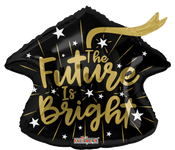 18" Congrats Grad The Future is Bright (100ct) - Conver USA