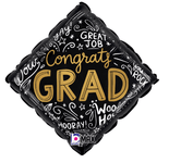 18" Congrats Grad Words - Betallic