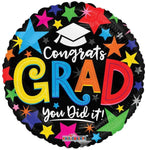 18" Congrats Grad - You Did It! (100ct) - Conver USA