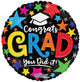 18" Congrats Grad - You Did It! (100ct) - Conver USA