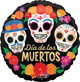18" Dia de los Muertos - Bright Flores - Anagram