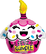 18" Feliz Cumpleanos Cupcake (100ct) - Conver USA