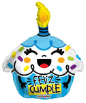 18" Feliz Cumpleanos Cupcake (100ct) - Conver USA
