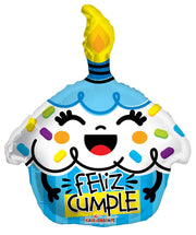 18" Feliz Cumpleanos Cupcake (100ct) - Conver USA