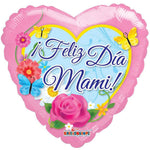 18" Feliz Dia Mami Heart (100ct) - Conver USA