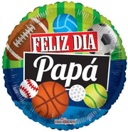18" Feliz Día Papá Sports (100ct) - Conver USA
