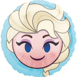 18"  Foil Balloon - Frozen Elsa Emoji - Anagram