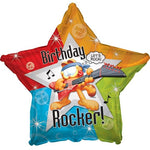 18" Garfield Rockin' Birthday Star (5ct) - CTI Balloons