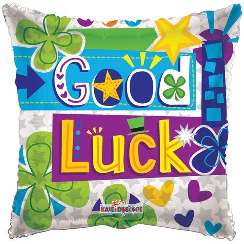 18" Good Luck Flat Foil Balloon (100ct) - Conver USA