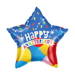 18" Happy Anniversary Balloons and Confetti