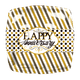 18" Happy Anniversary Stripes & Dots (50ct) - Party America