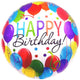 18" Happy Birthday - Assorted Balloons (20ct) - Party America