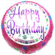 18" Happy Birthday - Assorted Flowers (20ct) - Party America