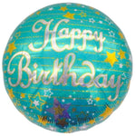 18" Happy Birthday - Blue with Stars (20ct) - Party America