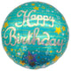 18" Happy Birthday - Blue with Stars (20ct) - Party America