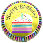 18" Happy Birthday - Cake Slice (20ct) - Party America