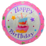 18" Happy Birthday - Cake & Stars (20ct) - Party America