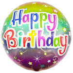 18" Happy Birthday - Colored Stars (20ct) - Party America