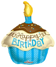 18" Happy Birthday Cupcake (100ct) - Conver USA